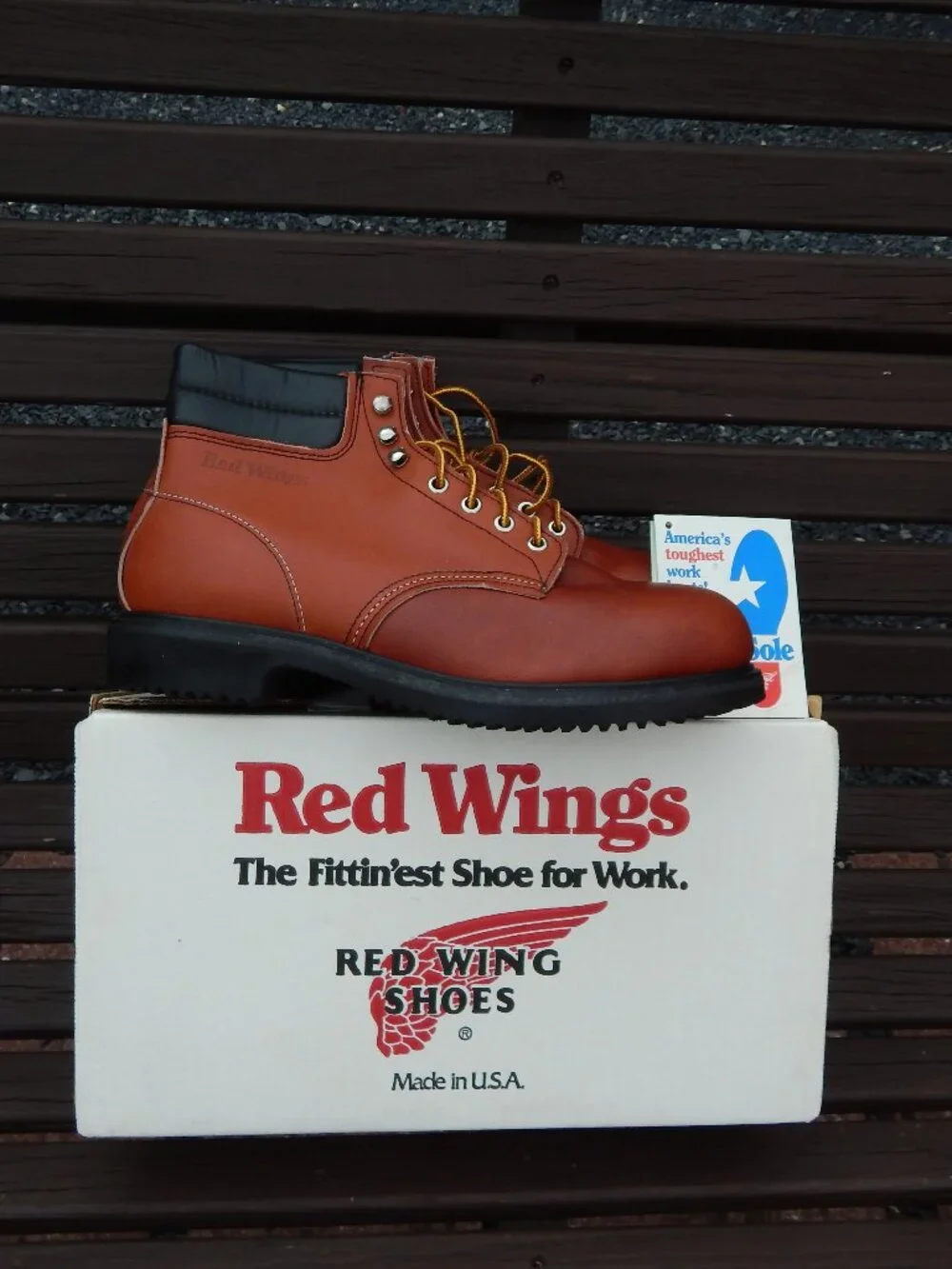 Vintage Red Wing Steel Toe Work Boots Size 10 C Style 2245 USA Made Mens New*